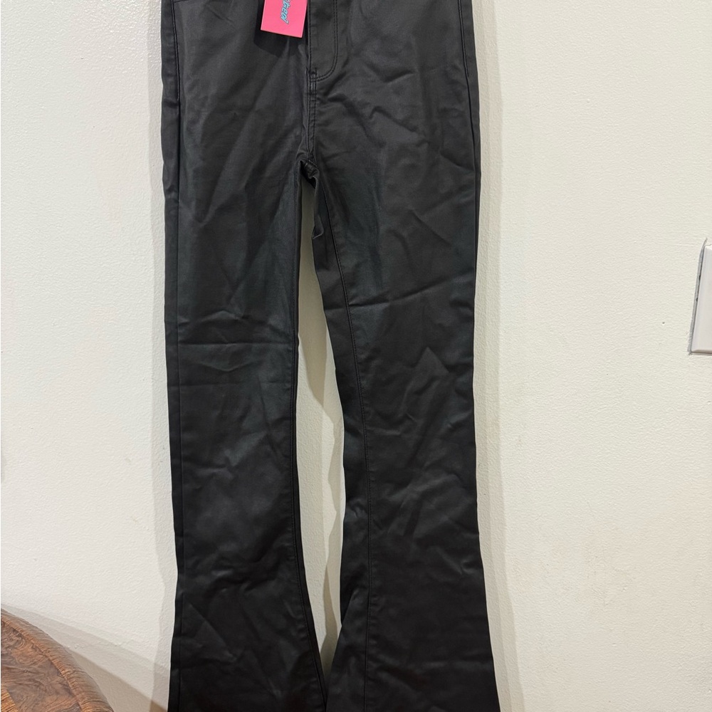 Girl Edikted Black Straight Leg Jeans juniors slim